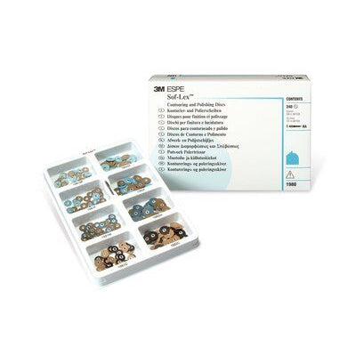3M ESPE Sof-Lex Contouring and Polishing Disc Kit - Pop-On, Coarse, Medium, Fine, Superfine Grits 3M ESPE Sof-Lex Contouring and Polishing Disc Kit - Pop-On, Coarse, Medium, Fine, Superfine Grits